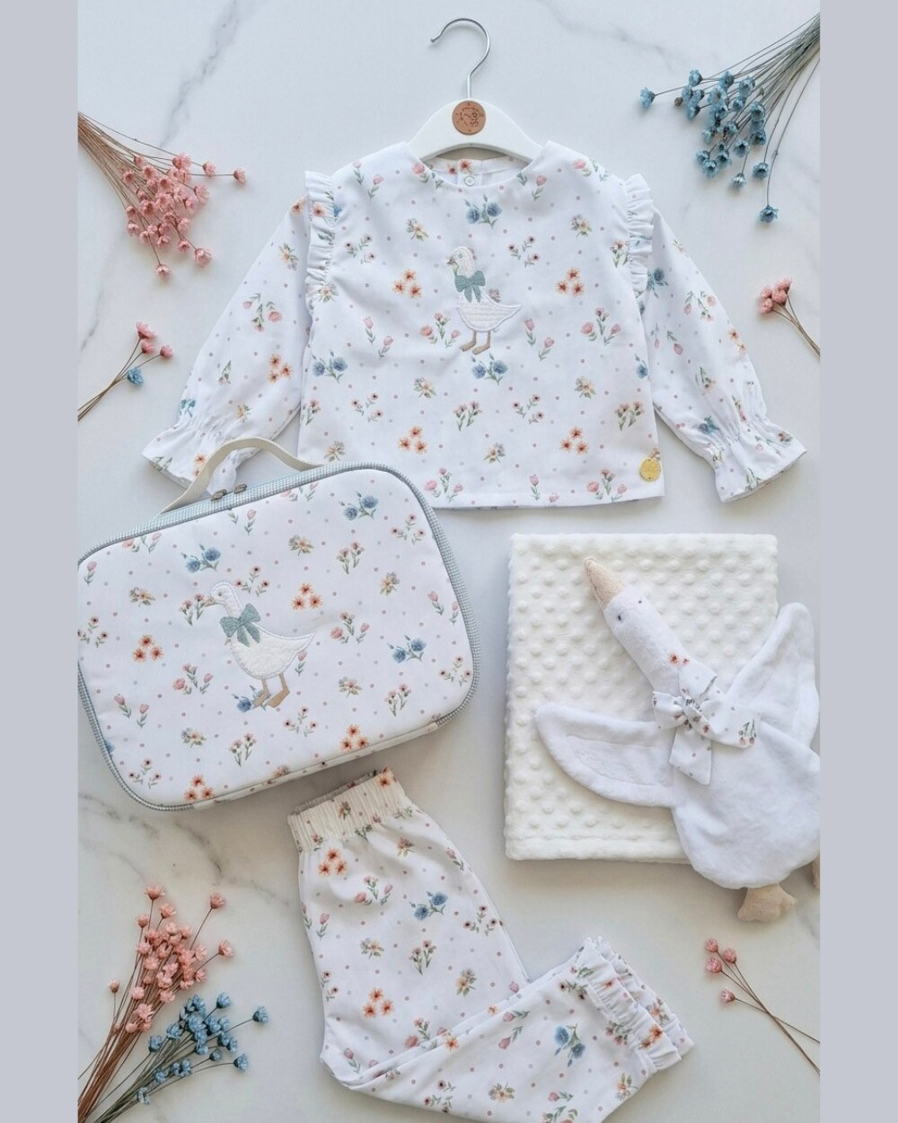 Kit Pijama Gansinho Floral