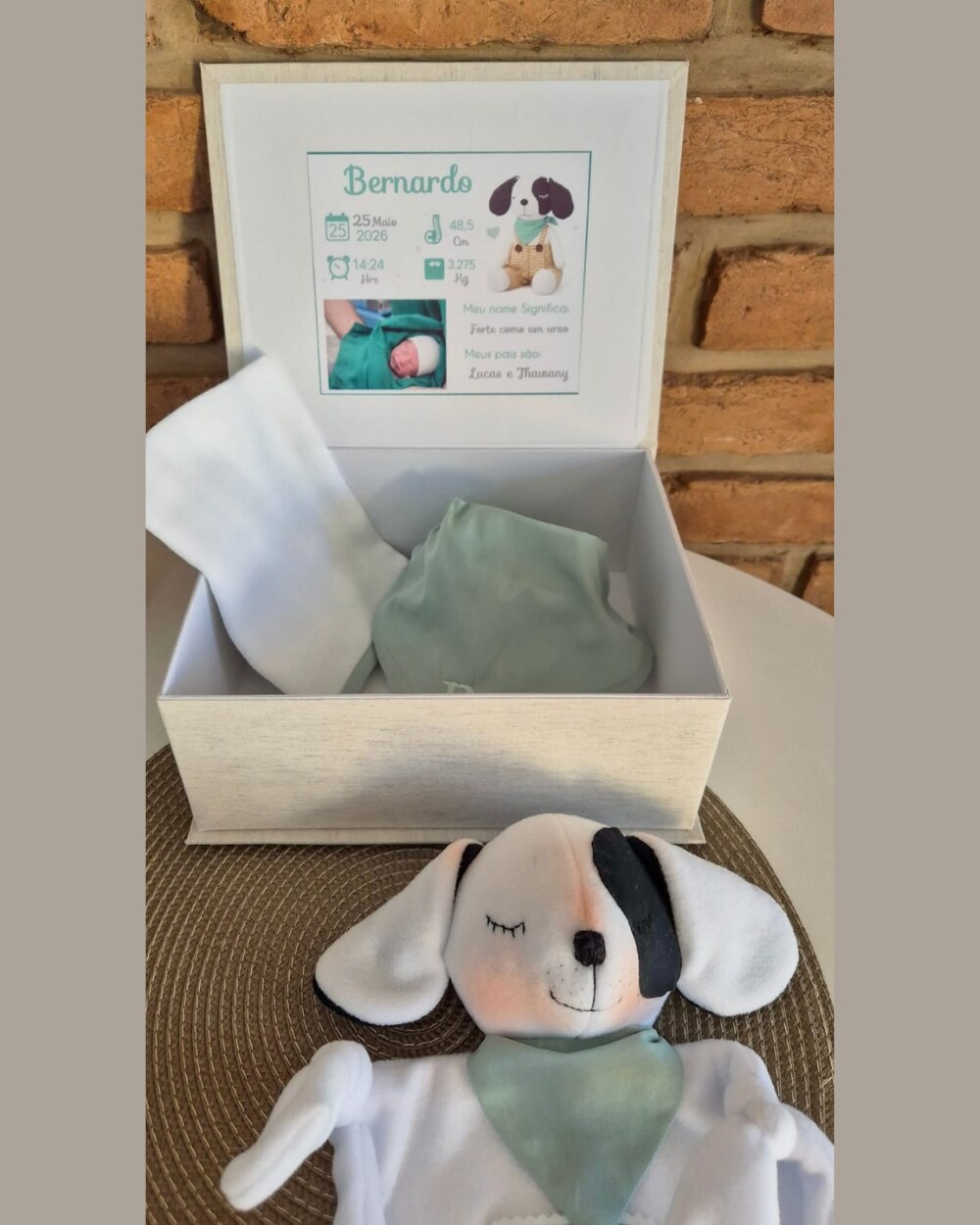 Caixa Lembrança Personalizada — Cachorrinho